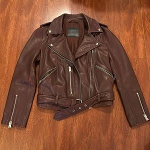 Allsaints balfern biker leather jacket